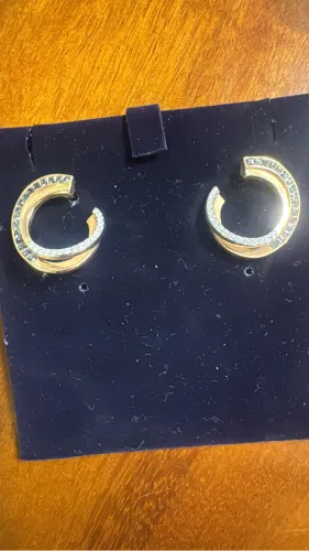 [novo] 01 par de brincos Swarovski Original na caixa Original