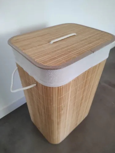 Cesto para Roupas Bambu Ecológico