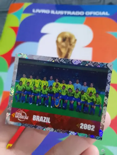Figurinha Brilhante FWC 16 Brasil 2002 Panini Copa 26