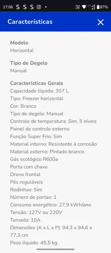 Freezer Consul vertical