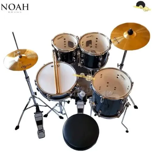 Bateria Noah Bumbo de 16" Pedal Duplo e pratos Zeus B20
