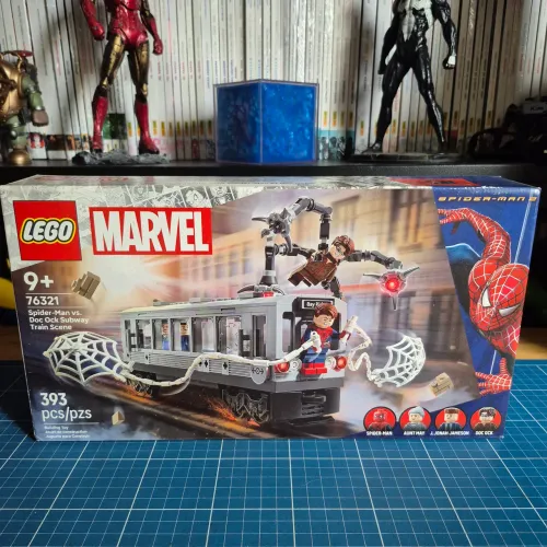 Lego Homem-Aranha vs Doc Ock Cena do Trem 76321 393 Peças Subway Train Scene