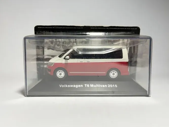 Volkswagen T6 Multivan 2015 Miniatura 1:43 Kombi Europeia DeAgostini VW Collection