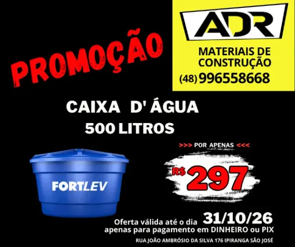 Caixa D' Agua Fortelev 500 Litros