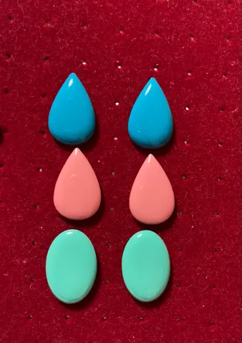 Kit com 3 brincos bijuteria fina