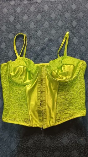 Corset De Renda Feminino Com Regulador 
