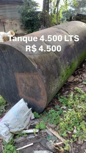 Tanque Metálico Horizontal 4.500 Litros