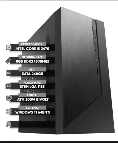 Pc, só com gabinete