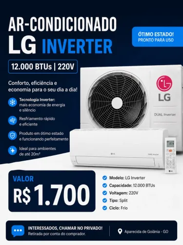 ar-condicionado lg inverter 12.000 btus 220v