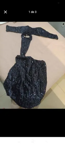 Vende se vestido de paetê preto