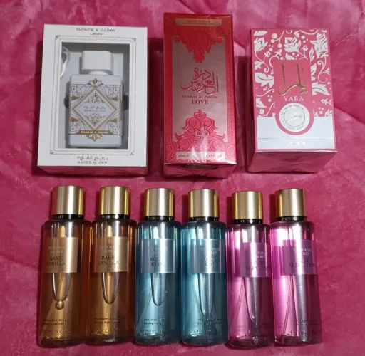 Últimas unidades de Perfumes árabes e Body splash Vs