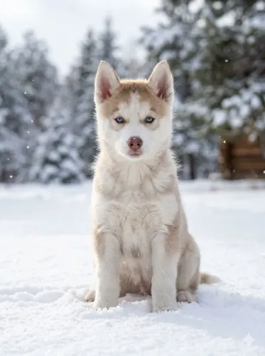 Husky Siberiano olhos azuis