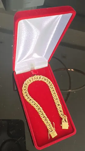 Pulseira de Ouro 18k - Bem Trabalhada
