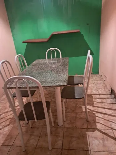 Mesa mármore 6 cadeiras