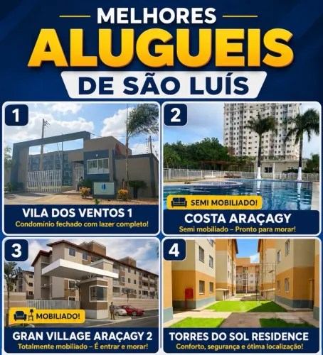 MELHORES ALUGUEIS EM SÃO LUÍS - VERIFIQUE O BAIRRO