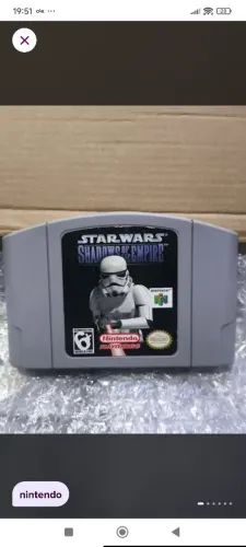 Cartucho jogo Nintendo 64 Star Wars Shadows of the Empire 