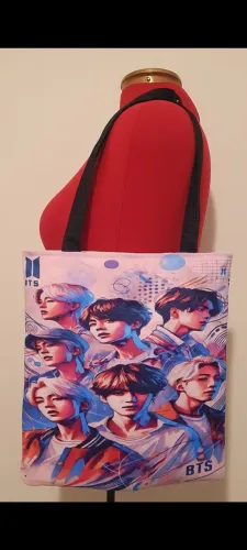Bolsa Ecobag artesanal BTS - Resistente e Estilosa