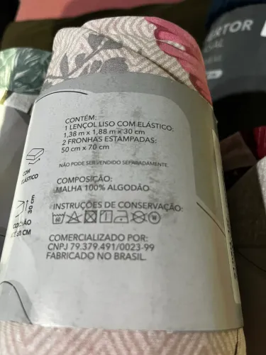Jogo de Lençol casal 100% algodão