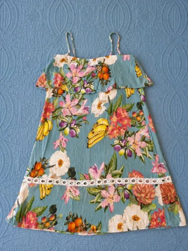 Vestido estampado Farm tamanho P