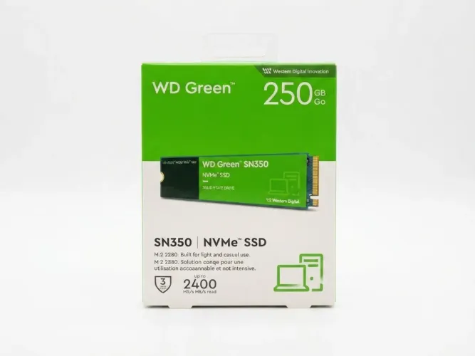 SSD WD Green Sn350, 250GB, M.2 2280, Pcie Gen3 X4, Nvme 1.3