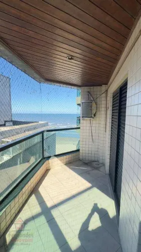 Apartamento vista lateral mar com 2 dormitórios para alugar, 95 m² por R$ 3.500 - Aviação 