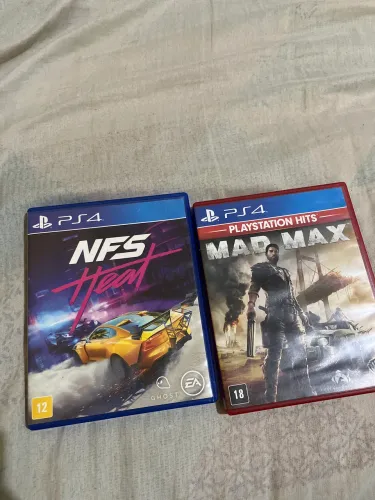 Estou vendendo dois jogos de play 5 Need for Speed Head e Mad Max 