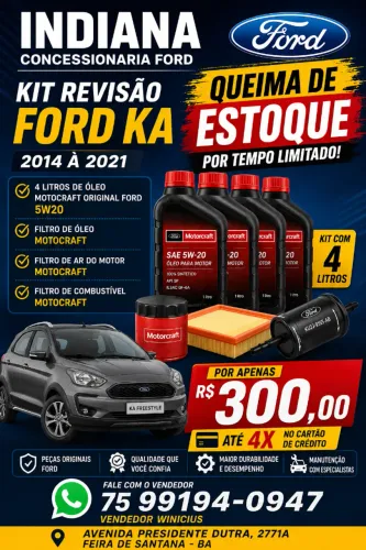 OLEO 5W20 FORD KA 1.0 E 1.5 3cc 2014 À 2021 E ECOESPORT 1.5 2018 À 2021