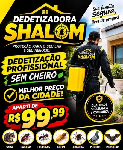 Dedetização profissional sem cheiro promoção Aparti de 99