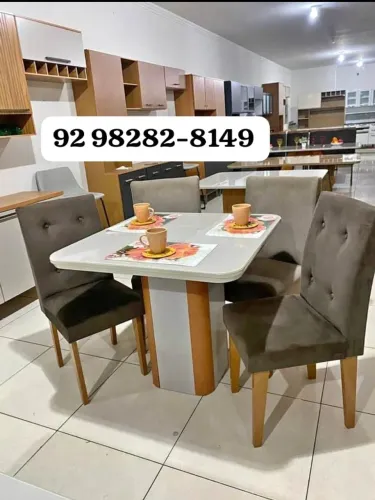mesa de 4 lugares com entrega gratuita/ pague so na entrega do produto