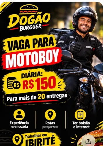 VAGA ENTREGADOR 