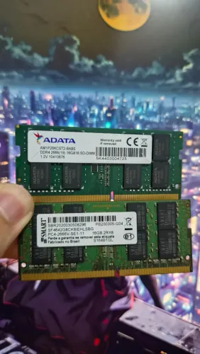 Kit ADATA 16GB + SMART 16GB (32GB DDR4 SO-DIMM notebook) POSSO VENDER A UNIDADE TAMBÉM