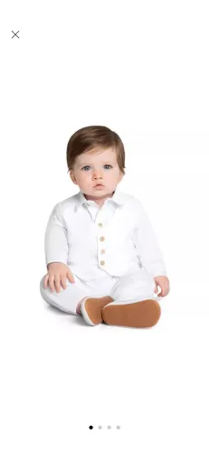 Conjunto Branco TAM 9 a 12M