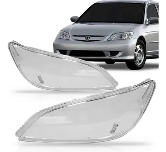 Lente para farol civic 2004, 2005 a 2006