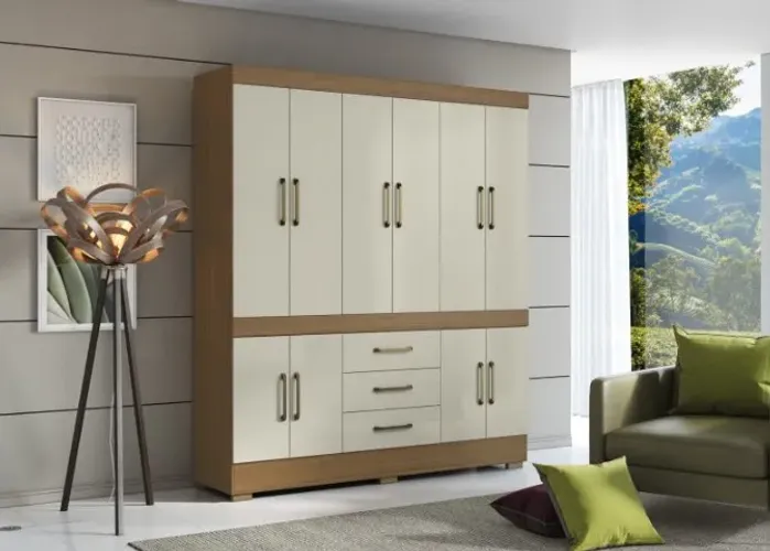 Guarda Roupa Com 10 Portas Monaco Novo Pronta Entrega