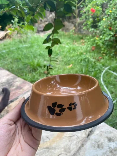 Comedouro aço inoxidável 15cm