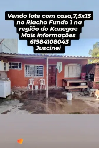 Lote com casa 