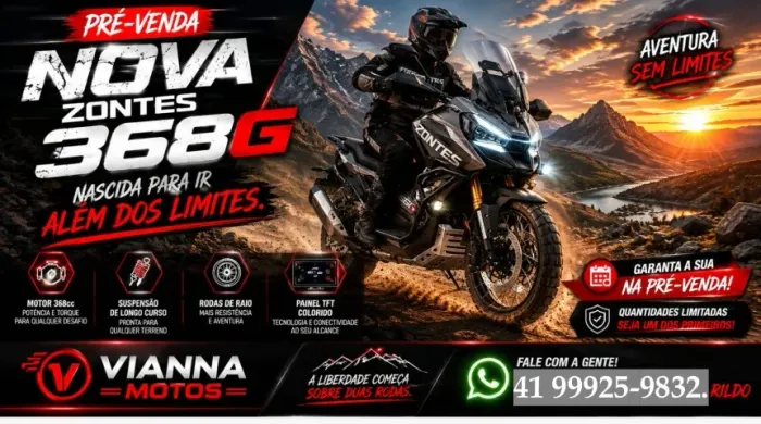 ZONTES SCOOTER 368 LANÇAMENTO
