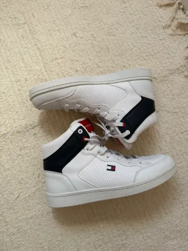 Tênis Tommy Hilfiger Original Branco Cano Alto 41/42 Novo