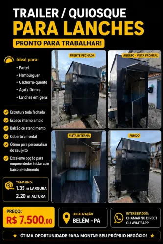 Trailer com 1 eixo