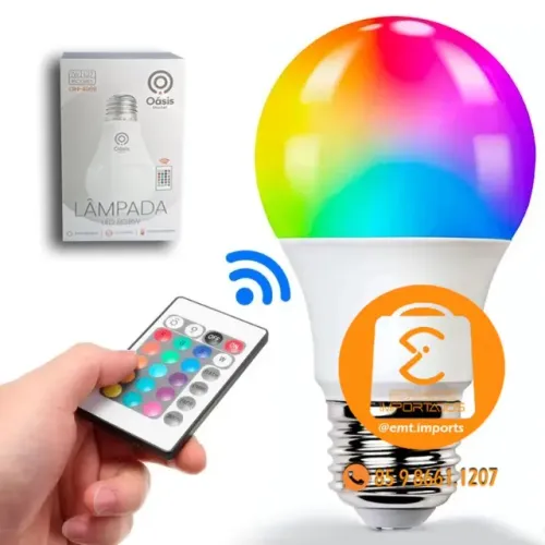 Lâmpada Led RGB com Controle 7W OIH-4959