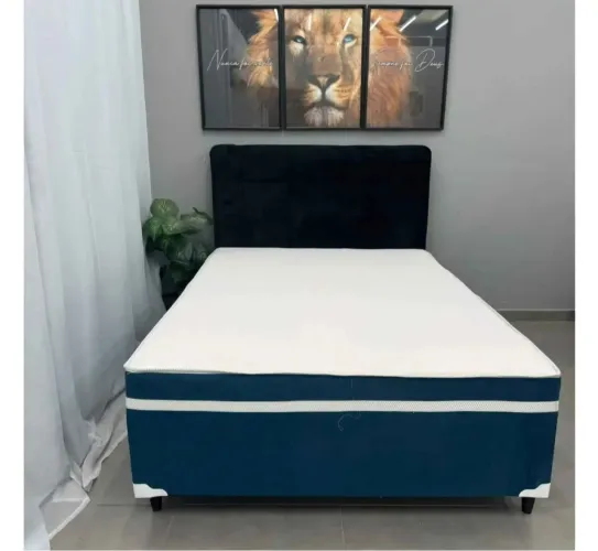 Cama conjugada casal molas ensacadas