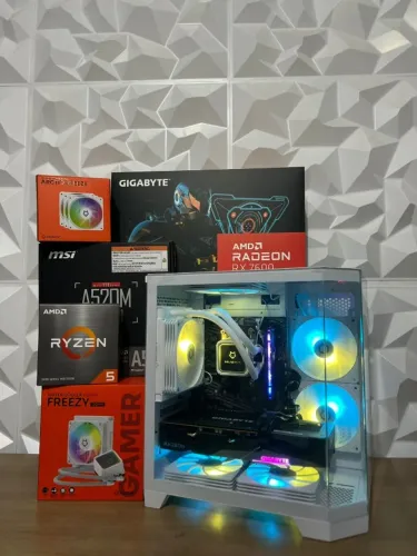 PC Gamer RX 7600, Ryzen 5 Novo (Somos Loja)