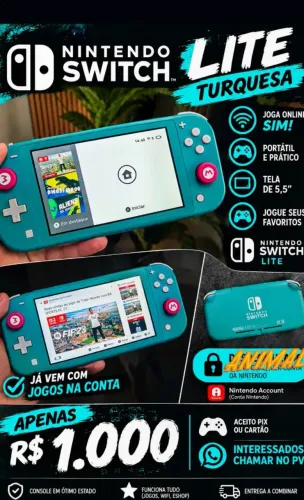 Nintendo Switch Lite turquesa
