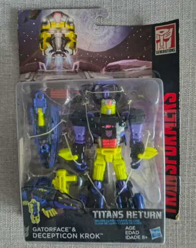 Figure Transformers Titans Return - Gatorface e Krok lacrado , exclusivo Hasbro, Tf<br>
