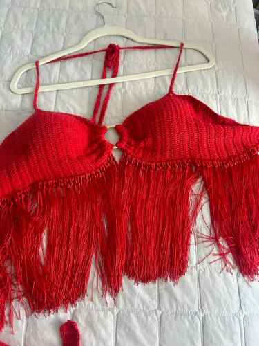 Cropped crochê 
