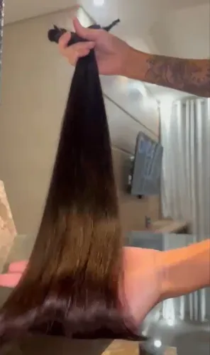 Cabelo brasileiro 55 cm