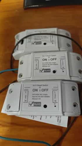3 Interruptores Wi-Fi Smart Switch 10A Novos - Alexa e Google