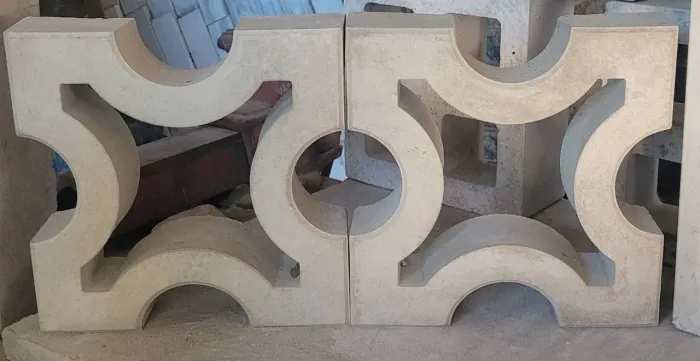 Cobogó de concreto Estrela 25x25x06cm