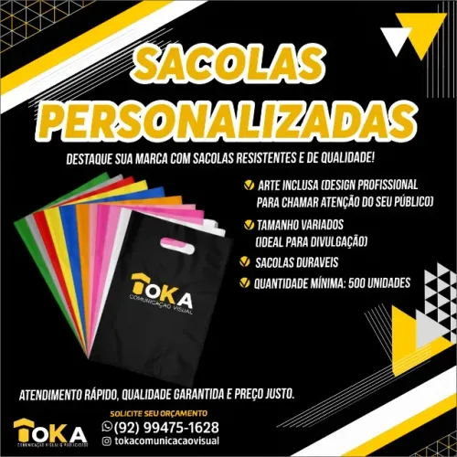 SACOLAS PERSONALIZADAS PARA SUA LOJA