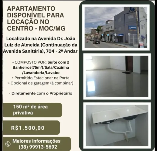 Apartamento 1° andar Disponível Região Vila Guilhermina